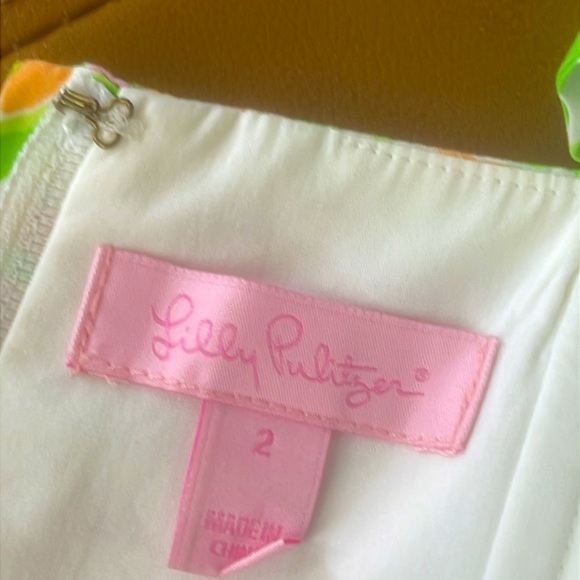 Lilly Pulitzer size 2 Strapless tied back Floral woman's Dress - Picture 8 of 10